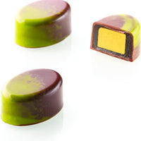 Silikomart - 10.8" Kit Ovale 01 Polycarbonate Praline Chocolate Mould - KIT OVALE 01