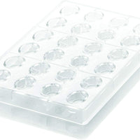 Silikomart - 10.8" Kit Ovale 01 Polycarbonate Praline Chocolate Mould - KIT OVALE 01