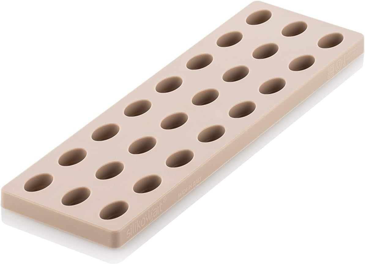 Silikomart - 10.8" Kit Ovale 01 Polycarbonate Praline Chocolate Mould - KIT OVALE 01