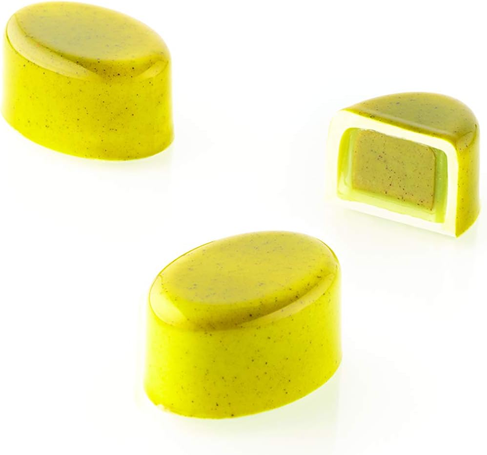 Silikomart - 10.8" Kit Ovale 01 Polycarbonate Praline Chocolate Mould - KIT OVALE 01