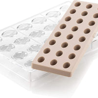 Silikomart - 10.8" Kit Ovale 01 Polycarbonate Praline Chocolate Mould - KIT OVALE 01