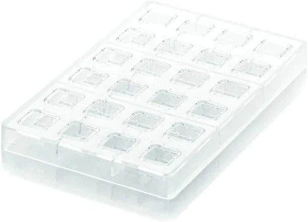 Silikomart - 10.8" Kit Quadro 01 Polycarbonate Praline Chocolate Mould - KIT QUADRO 01
