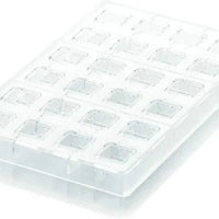 Silikomart - 10.8" Kit Quadro 01 Polycarbonate Praline Chocolate Mould - KIT QUADRO 01