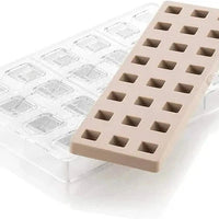 Silikomart - 10.8" Kit Quadro 01 Polycarbonate Praline Chocolate Mould - KIT QUADRO 01