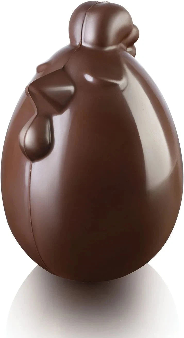 Silikomart - 11.2" x 5.9" x 2.2" Plastic Lady Cocca Chocolate Baking Mould - LADY COCCA