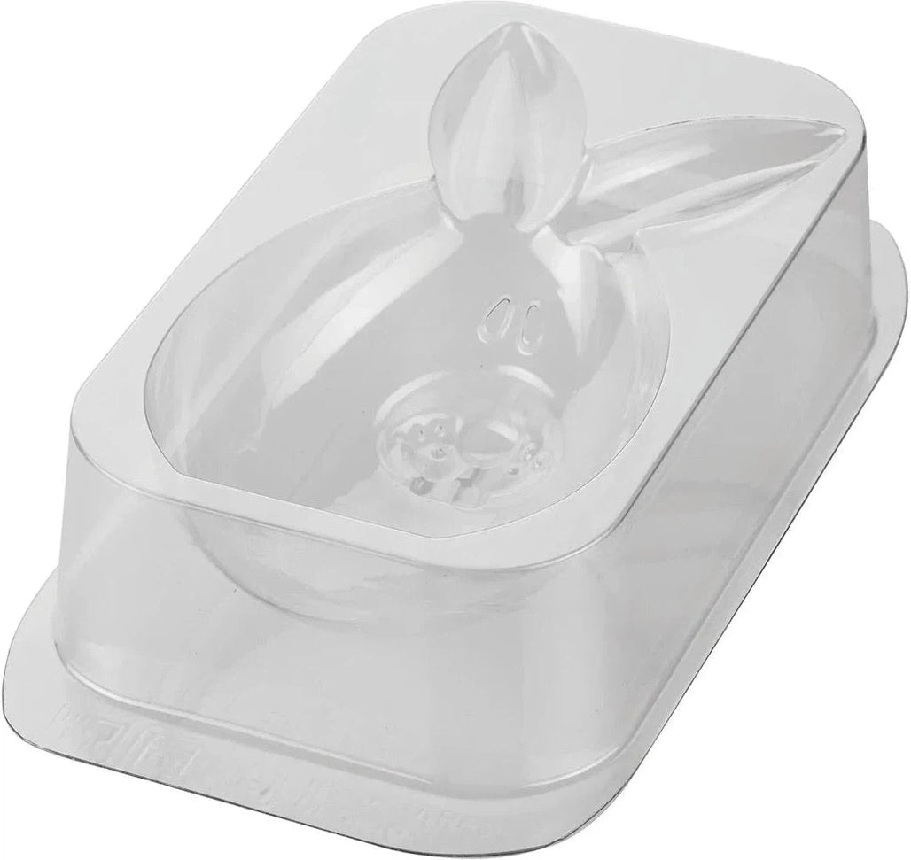 Silikomart - 11.2" x 5.9" x 2.2" Plastic Thermoformed LUCKY BUNNY Chocolate Baking Mould - LUCKY BUNNY