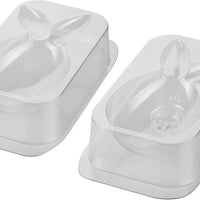 Silikomart - 11.2" x 5.9" x 2.2" Plastic Thermoformed LUCKY BUNNY Chocolate Baking Mould - LUCKY BUNNY