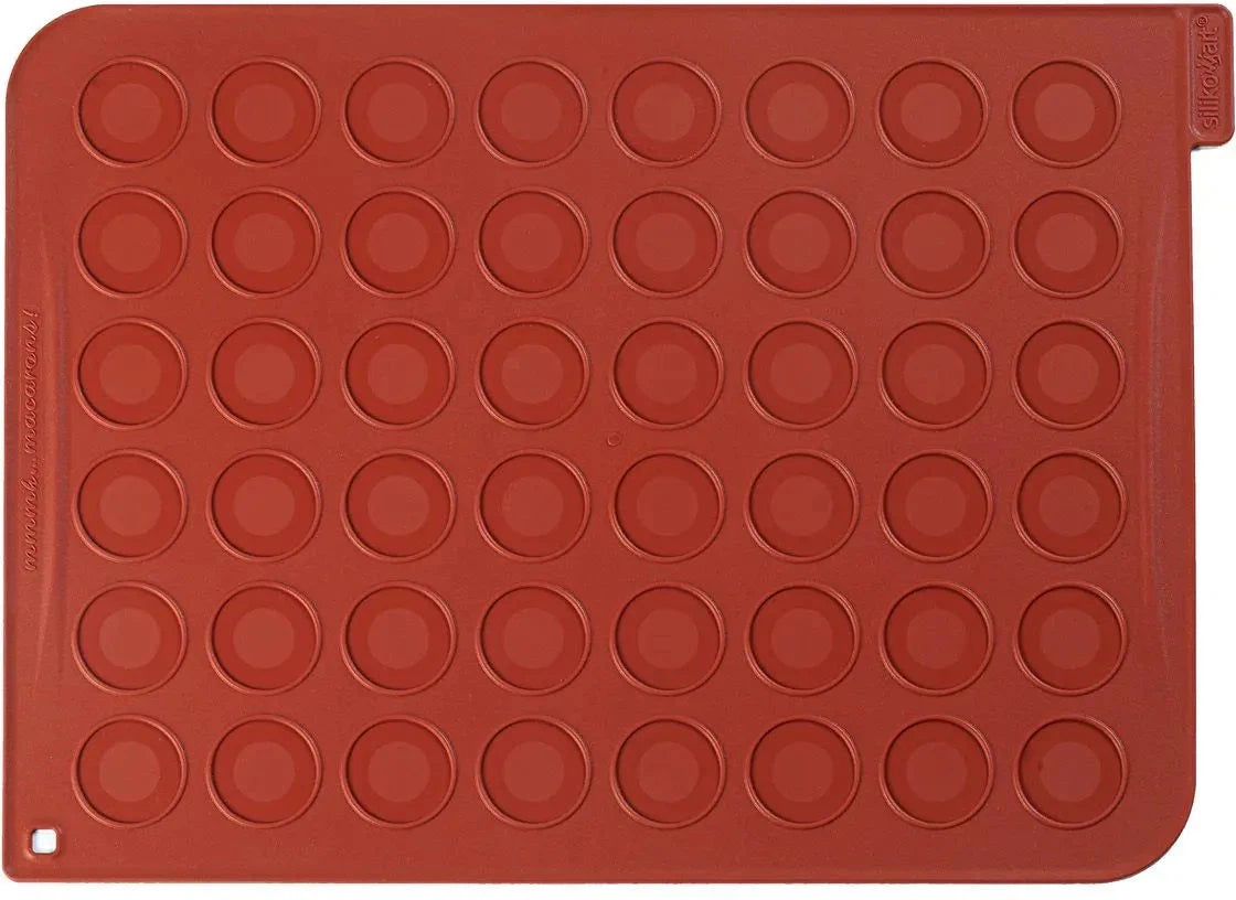 Silikomart - 15.7" X 11.8" Silicone Macaron Baking Mat - MAC01