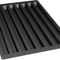Silikomart - 19.6" x 1.1" x 1.1" Silicone Black 8 Compartment Logs Baking Mold - SQ017