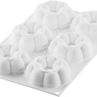 Silikomart - 1.1" Silicone Mould with Cookie Cutter - CURVETRUFFLECROWN