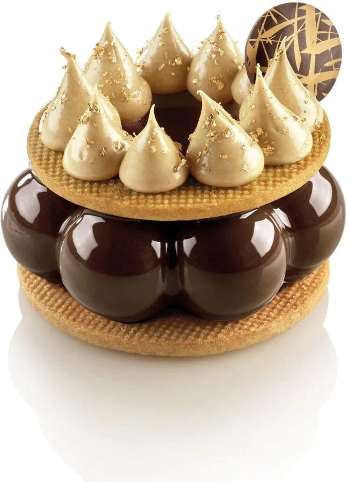 Silikomart - 1.1" Silicone Mould with Cookie Cutter - CURVETRUFFLECROWN