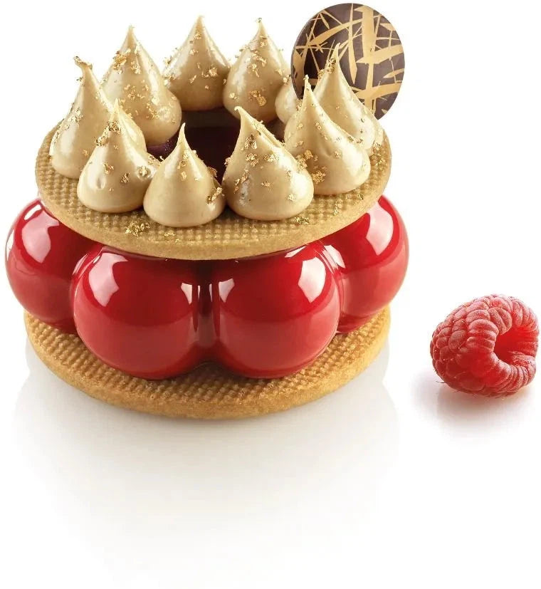 Silikomart - 1.1" Silicone Mould with Cookie Cutter - CURVETRUFFLECROWN