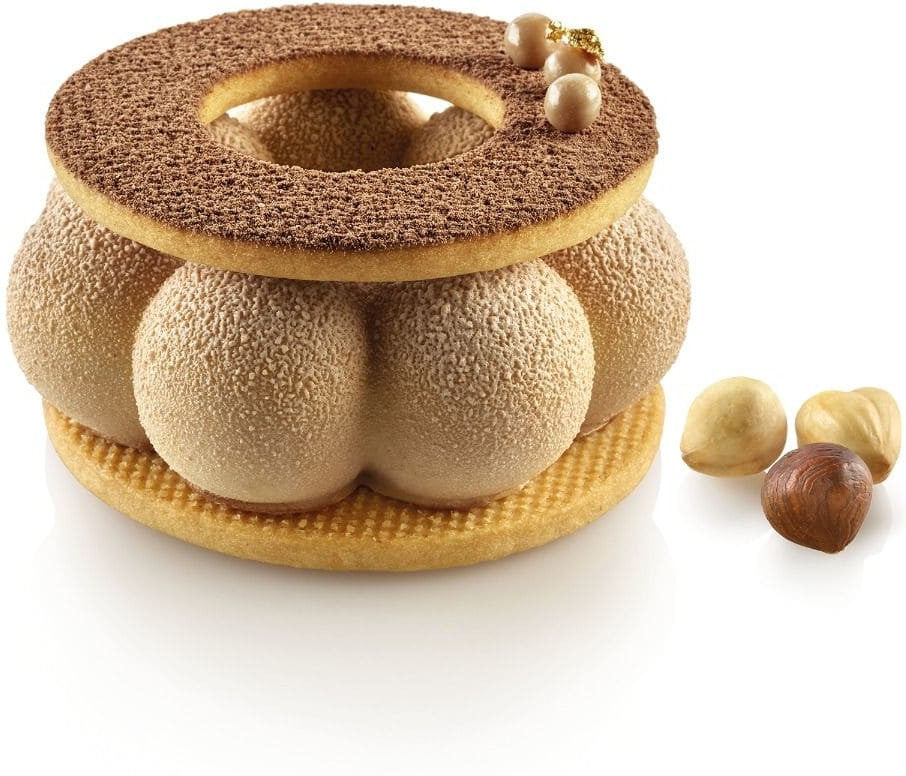 Silikomart - 1.1" Silicone Mould with Cookie Cutter - CURVETRUFFLECROWN
