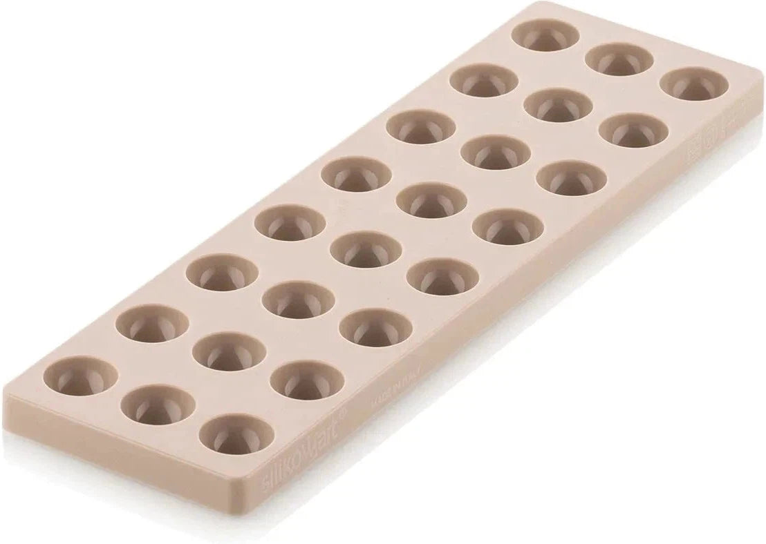 Silikomart - 1.2" Polycarbonate Praline Chocolate Mould - KIT SEMISFERA 01