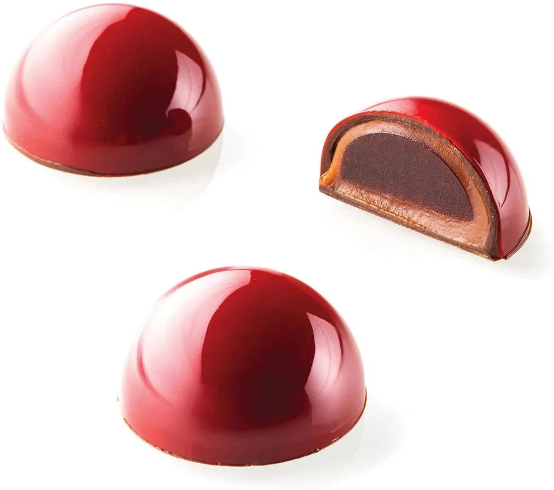 Silikomart - 1.2" Polycarbonate Praline Chocolate Mould - KIT SEMISFERA 01