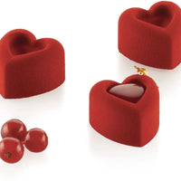 Silikomart - 1.2" x 1.3" x 0.8" Silicone 24 Compartment Small Passion Baking Mold - SF089