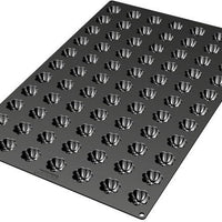 Silikomart - 1.3" x 0.5" Silicone Black 77 Compartment Mini Charlotte Baking Mold - SQ034