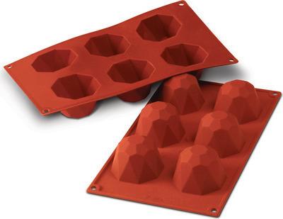 Silikomart - 1.3" x 0.9" Silicone 18 Compartment Big Diamond Baking Mold- SF049