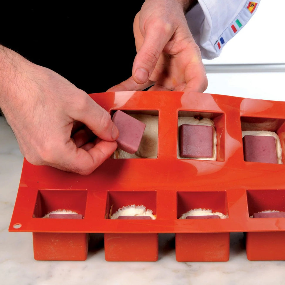 Silikomart - 1.3" x 1.3" Silicone #15 Compartment Cube Baking Mold - SF105