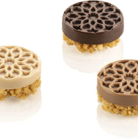 Silikomart - 1.5" x 0.6" Silicone #15 Compartment Mauresque Round Baking Mold - SF378