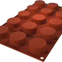 Silikomart - 1.5" x 0.6" Silicone #15 Compartment Mauresque Round Baking Mold - SF378