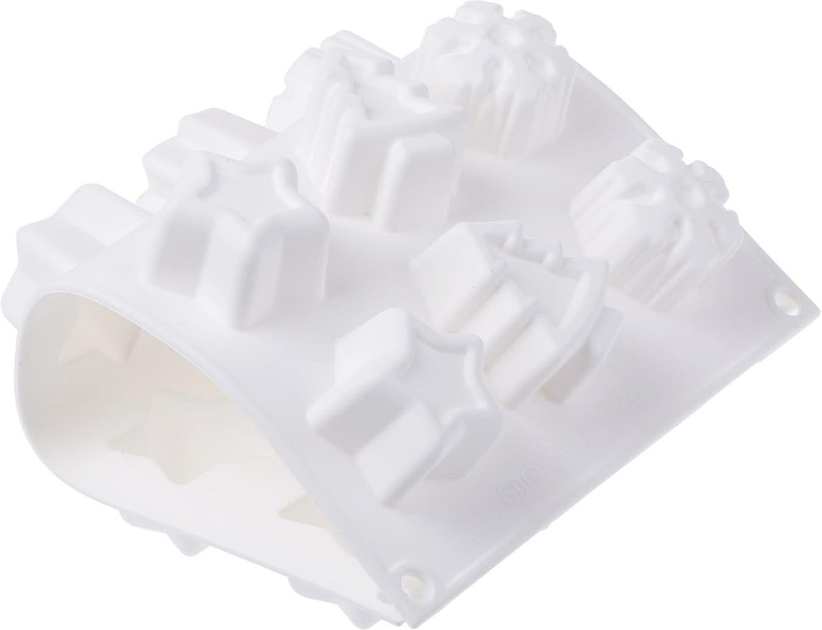 Silikomart - 1.5" x 1.9" x 0.9 Silicone #15 Compartment Magic Winter Baking Mold - SF136