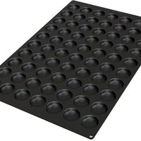 Silikomart - 1.7" x 0.39" Silicone Black 70 Compartment Florentins Baking Mold - SQ050