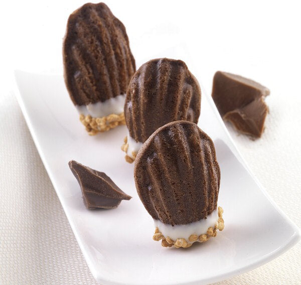 Silikomart - 1.7" x 1" x 0.4" Silicone Black 90 Compartment Mini Madeleine Baking Mold - SQ018