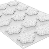 Silikomart - 1.77" Dessert-Top Silicone Baking Mold with 15 Cavities - FLORA 7