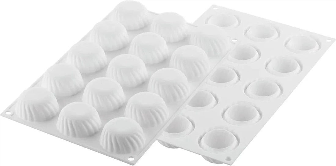 Silikomart - 1.8" Silicone Baking Mould with 15 Cavities - CURVE SAMURAI 30