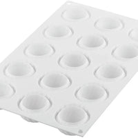 Silikomart - 1.8" Silicone Baking Mould with 15 Cavities - CURVE SAMURAI 30