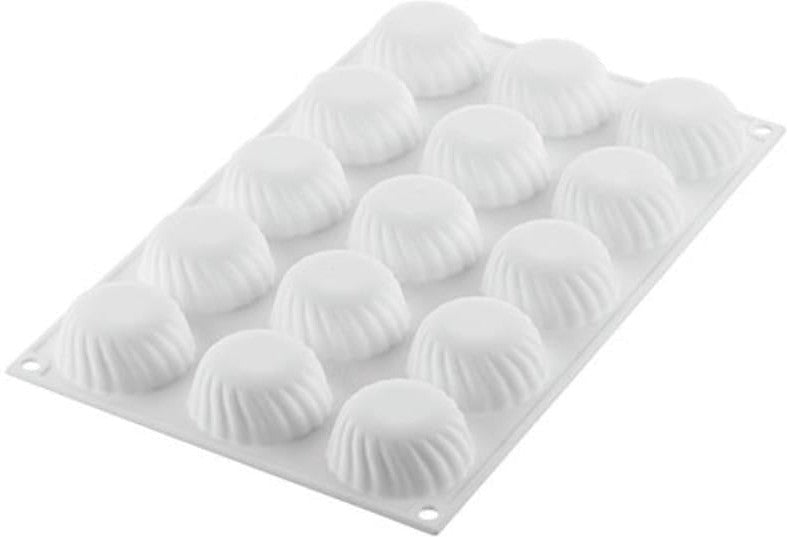 Silikomart - 1.8" Silicone Baking Mould with 15 Cavities - CURVE SAMURAI 30