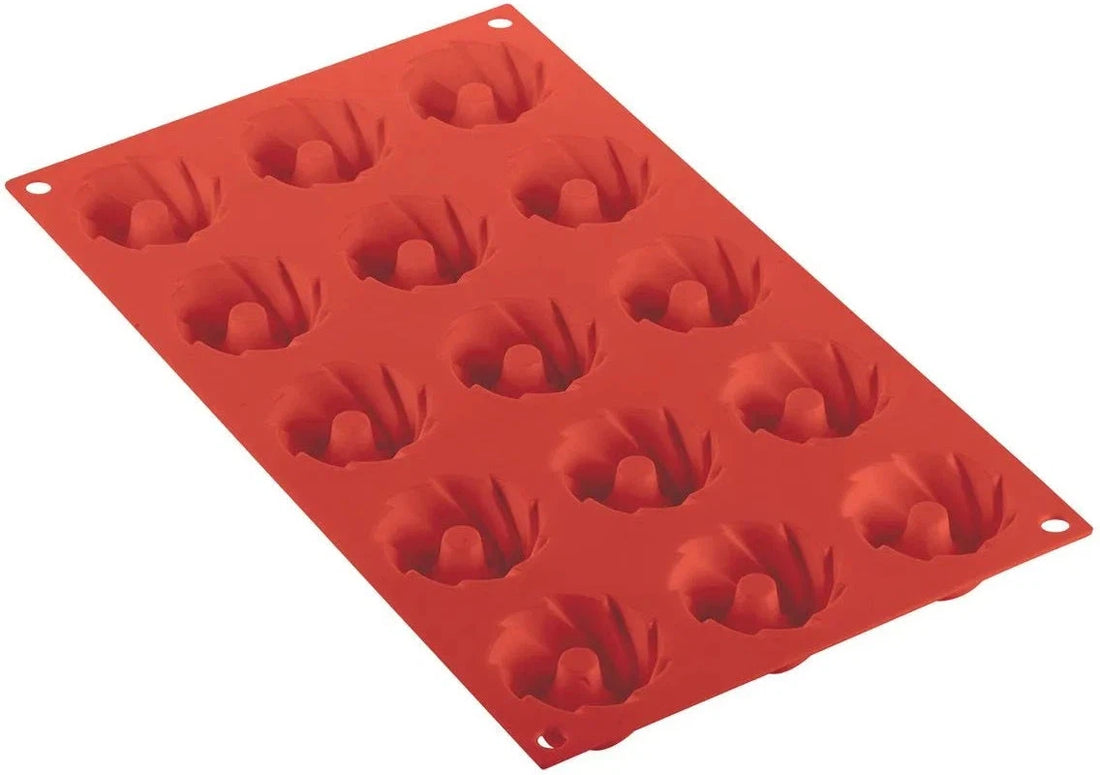 Silikomart - 1.8" x 0.7" Silicone #15 Compartment Swirl Baking Mold - SF310