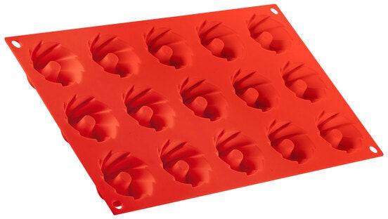 Silikomart - 1.8" x 0.7" Silicone #15 Compartment Swirl Baking Mold - SF310