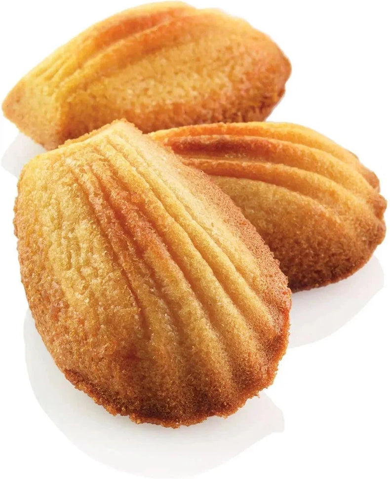 Silikomart - 1.8" x 1.2" x 0.57" Silicone Black 78 Compartment Mid Madeleine Baking Mold - SQ030