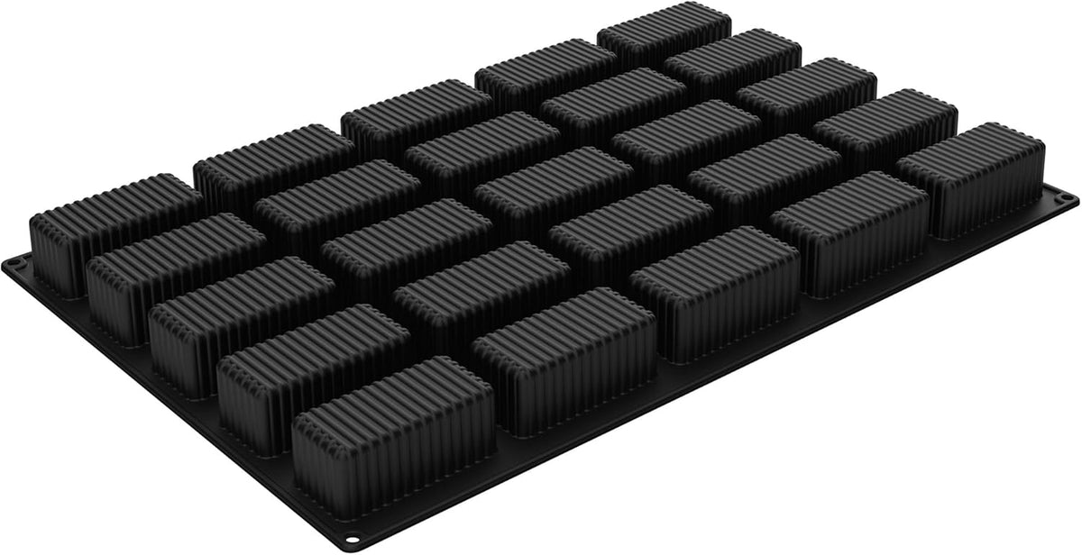 Silikomart - 1.89" Righe Silicone Baking Mold with 25 Rectangular Cavities - SQ085