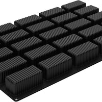 Silikomart - 1.89" Righe Silicone Baking Mold with 25 Rectangular Cavities - SQ085