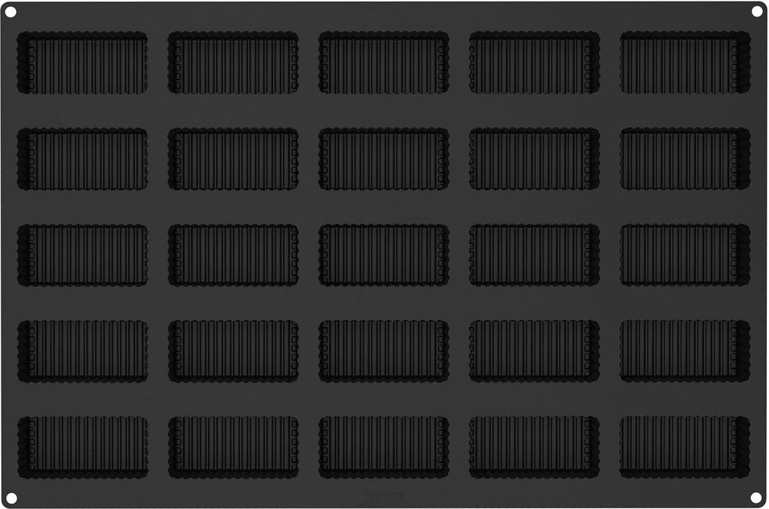 Silikomart - 1.89" Righe Silicone Baking Mold with 25 Rectangular Cavities - SQ085