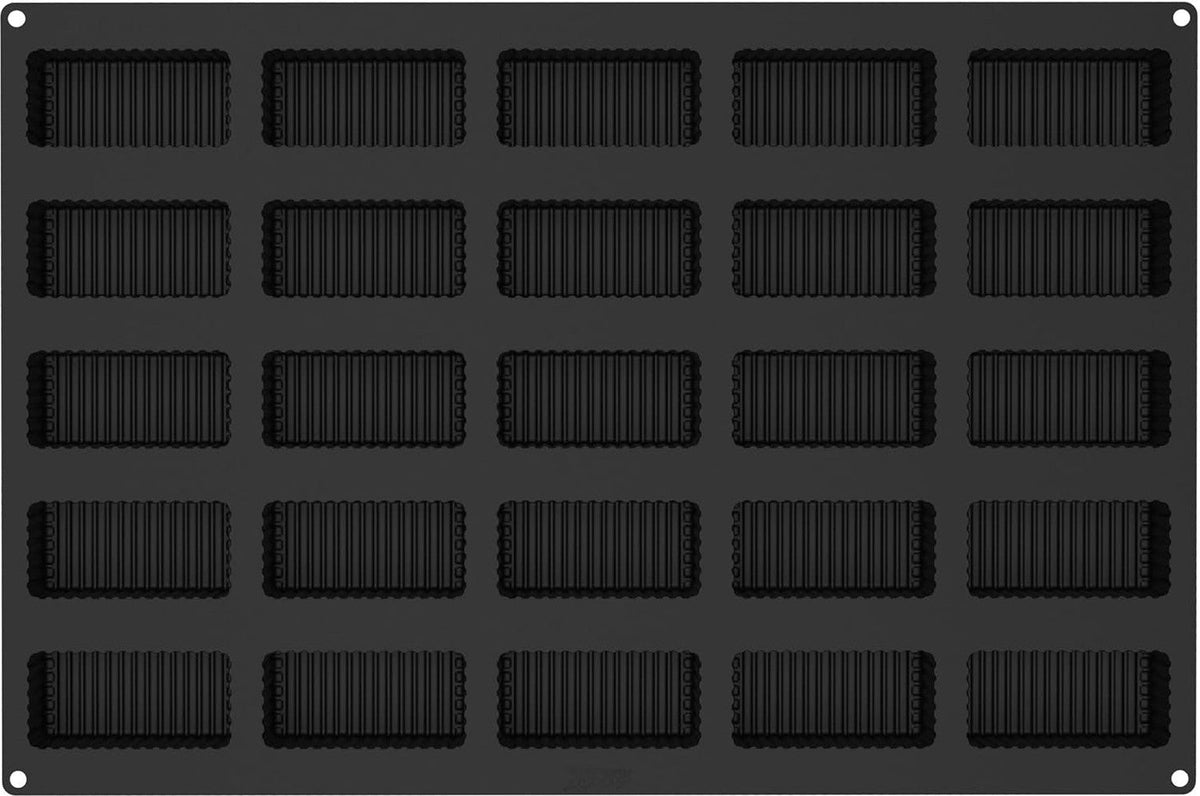 Silikomart - 1.89" Righe Silicone Baking Mold with 25 Rectangular Cavities - SQ085