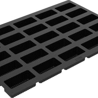 Silikomart - 1.89" Righe Silicone Baking Mold with 25 Rectangular Cavities - SQ085