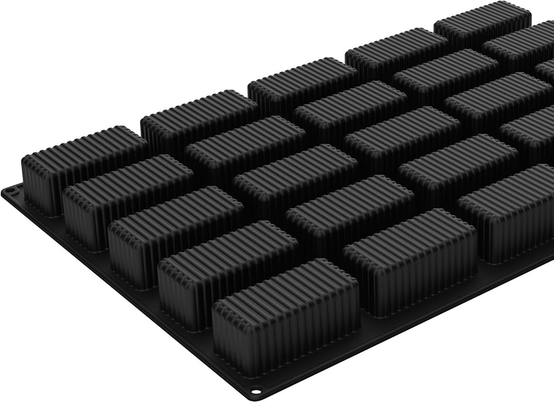 Silikomart - 1.89" Righe Silicone Baking Mold with 25 Rectangular Cavities - SQ085