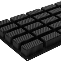 Silikomart - 1.89" Righe Silicone Baking Mold with 25 Rectangular Cavities - SQ085