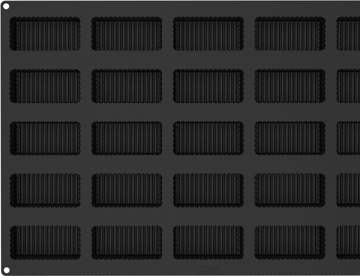 Silikomart - 1.89" Righe Silicone Baking Mold with 25 Rectangular Cavities - SQ085