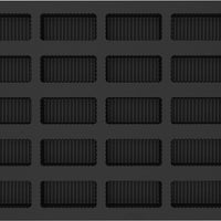 Silikomart - 1.89" Righe Silicone Baking Mold with 25 Rectangular Cavities - SQ085