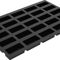 Silikomart - 1.89" Righe Silicone Baking Mold with 25 Rectangular Cavities - SQ085
