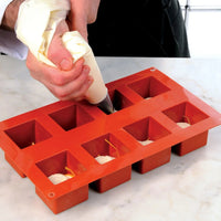 Silikomart - 1.9" x 1.9" Silicone #8 Compartment Cube Baking Mold - SF104