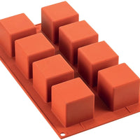 Silikomart - 1.9" x 1.9" Silicone #8 Compartment Cube Baking Mold - SF104