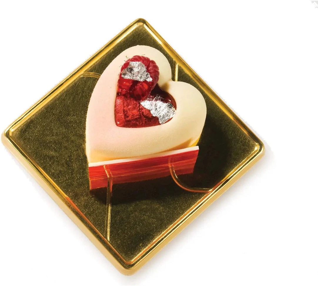 Silikomart - 1.9" x 2.1" x 1.1" Silicone 10 Compartment Medium Passion Baking Mold - SF088