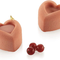 Silikomart - 1.9" x 2.1" x 1.1" Silicone 10 Compartment Medium Passion Baking Mold - SF088