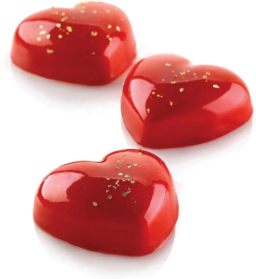 Silikomart - 24" 45 Cuori Flexible Silicone Baking Mold - SQ065